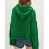 image:imageCHARTOU Women Lightweight Hoodies Knitted Sweatshirt Oversized Fall Fashion Pullover Sweater TopsGreen