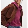 image:imageCHARTOU Women Lightweight Hoodies Knitted Sweatshirt Oversized Fall Fashion Pullover Sweater TopsWine