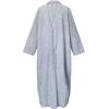 image:imageCHARTOU Women Loose Striped Shirt Dress Long Sleeve Flowy Shift Dress Button Up Cotton Maxi Dress Kimono Beach Cover UpsBlue