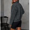 image:imageCHARTOU Women Vintage Quilted Puffer Jacket Coat Winter Oversized Stand Collared Zipper Up Outwear ShacketDark Grey