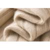 image:imageCHARTOU Chunky Cardigan Sweaters for Women Contrast Trim Loose Open Front Fall Cardigan CoatApricot