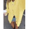 image:imageCHARTOU Women Chunky Cable Knit Cardigan Sweaters Button Up Loose Warm Sweater CoatsYellow