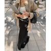 image:imageCHARTOU Women Faux Suede Coat Jacket Fall 2025 Button Down Long Sleeve Outwear Shacket with BeltKhaki