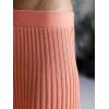 image:imageCHARTOU Women Long Winter Sweater Skirt Elastic Waist Accordion Pleated Pencil Knit SkirtOrange