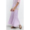 image:imageCHARTOU Women Long Winter Sweater Skirt Elastic Waist Accordion Pleated Pencil Knit SkirtPurple