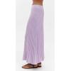 image:imageCHARTOU Women Long Winter Sweater Skirt Elastic Waist Accordion Pleated Pencil Knit SkirtPurple