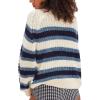 image:imageCHARTOU Women Stripe Chunky Cardigan Sweaters Fall Trendy Color Block Long Sleeve Knit Sweater CoatsBeige