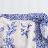 image:imageCHARTOU Women Summer Floral Wrap Mini Skirt Boho Tie Side High Waist Beach Short Skirts Vacation OutfitsBlue