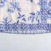 image:imageCHARTOU Women Summer Floral Wrap Mini Skirt Boho Tie Side High Waist Beach Short Skirts Vacation OutfitsBlue