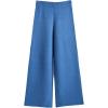 image:imageCHARTOU Womens Casual 2 Piece Knit Sweater Pants Set Turtleneck Jumper Wide Leg Pants OutfitsBlue