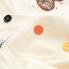 image:imageCHARTOU Womens Fall Oversized Button Down Cardigan Cute Heart Embroidery Chunky Knit Sweater Outwear JacketBeige