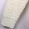 image:imageCHARTOU Womens Loose V Neck Lantern Sleeve Knit Ribbed Sweater Jacket Short Cardigan KnitwearWhite