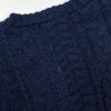 image:imageCHARTOU Womens Tie Front Cropped Cardigan Chunky Knit Cute Y2k Bow Cardigan Sweater Long Sleeve Outwear TopsNavy