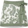 image:imageCHARTOU Women Summer Floral Wrap Mini Skirt Boho Tie Side High Waist Beach Short Skirts Vacation OutfitsGreen