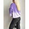 image:imageCHARTOU Fall Slouchy Fringe Crewneck Cardigan Sweaters for Women Fashion Rib Knit Frayed Pullover SweatshirtPurple