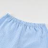 image:imageCHARTOU Plaid Lounge Set Women 2 Piece Outfits Spring Buttons Shirt Ruffle Wide Leg Pants Pajamas SetsBlue