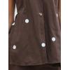 image:imageCHARTOU Women Polka Dot Two Pieces Short Sets Deep V Neck Tank Top Elastic Waist Shorts Matching Lounge SetsCoffee