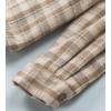 image:imageCHARTOU Fleece Jacket Women Plaid Shacket Sherpa Lined Jacket Flannel Fuzzy Coat Winter Hooded Button OvercoatKhaki