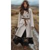 image:imageCHARTOU Long Wool Coat for Women Winter Elegant Double Breast Trench Pea Coat OvercoatsApricot