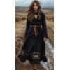 image:imageCHARTOU Long Wool Coat for Women Winter Elegant Double Breast Trench Pea Coat OvercoatsBlack