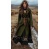 image:imageCHARTOU Long Wool Coat for Women Winter Elegant Double Breast Trench Pea Coat OvercoatsGreen