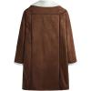 image:imageCHARTOU Mens Chunky Sherpa Fleece Double Breasted Faux Suede Jacket OvercoatCoffee
