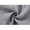 image:imageCHARTOU Mens Thicken 1 Button Quilted Peacoat Windproof Wool Coat OvercoatGrey