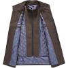 image:imageCHARTOU Mens Thicken Stand Collar Button Up Quilted Wool Pea Coat Overcoat with Detachable VestCoffee