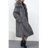 image:imageCHARTOU Warm Long Faux Fur Coat Women Winter Jacket Fluffy Fur Jacket Snow Fuzzy Long Sleeve Overcoat PocketsGrey