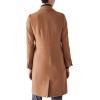 image:imageCHARTOU Women Elegant Wool Coat Tailored Long Blazer Wool Pea Trench Coat OvercoatCamel