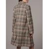 image:imageCHARTOU Women Long Wool Houndstooth Pea Coat Fall Winter Notched Lapel Double Breasted Trench OvercoatMulticolour