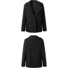 image:imageCHARTOU Women Oversized Fluffy Sherpa Fleece Jacket Teddy Bear Coat Winter Warm Faux Shearling OvercoatBlack