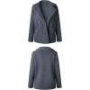 image:imageCHARTOU Women Oversized Fluffy Sherpa Fleece Jacket Teddy Bear Coat Winter Warm Faux Shearling OvercoatDark Grey