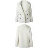 image:imageCHARTOU Women Oversized Fluffy Sherpa Fleece Jacket Teddy Bear Coat Winter Warm Faux Shearling OvercoatWhite
