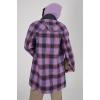 image:imageCHARTOU Women Plaid Long Winter Coats Wool Blend Loose Fit Dressy Lady Jacket Trench Coat OutwearPurple