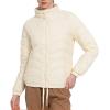 image:imageCHARTOU Women Puffer Jacket Lightweight Winter Coat Casual Full Zip Down Jacket Parka Insulated Jacket OvercoatBeige