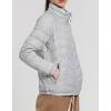 image:imageCHARTOU Women Puffer Jacket Lightweight Winter Coat Casual Full Zip Down Jacket Parka Insulated Jacket OvercoatGrey