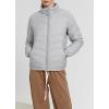 image:imageCHARTOU Women Puffer Jacket Lightweight Winter Coat Casual Full Zip Down Jacket Parka Insulated Jacket OvercoatGrey