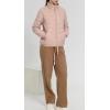 image:imageCHARTOU Women Puffer Jacket Lightweight Winter Coat Casual Full Zip Down Jacket Parka Insulated Jacket OvercoatPink