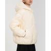 image:imageCHARTOU Women Warm Down Jacket Winter Parka Coat Thicken Puffer Jacket Quilted Hooded Full Zip Outdoor OvercoatBeige