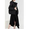 image:imageCHARTOU Women Warm Down Jacket Winter Parka Coat Thicken Puffer Jacket Quilted Hooded Full Zip Outdoor OvercoatBlack