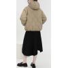 image:imageCHARTOU Women Warm Down Jacket Winter Parka Coat Thicken Puffer Jacket Quilted Hooded Full Zip Outdoor OvercoatKhaki