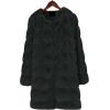 image:imageCHARTOU Women Winter Furry Faux Fur Coat Long Puffer Jacket Long Sleeve Open Front Cardigan OvercoatBlack