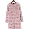 image:imageCHARTOU Women Winter Furry Faux Fur Coat Long Puffer Jacket Long Sleeve Open Front Cardigan OvercoatPink