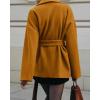 image:imageCHARTOU Women Winter Wool Pea Coat Jacket Lapel Shawl Collar Long Sleeve Warm Trench Overcoat with BeltCaramel