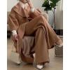 image:imageCHARTOU Womens Elegant Lapel Collar PrincessCore DoubleBreasted Wool Blend Trench OvercoatCamel