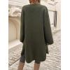 image:imageCHARTOU Womens Fall Winter Button Down Trench Pea Coat Faux Fur Casual Fleece Jacket Pocketed Long OvercoatArmy Green