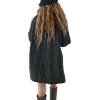 image:imageCHARTOU Womens Insulated Padded Quilted Button Down Shirt Jacket Overcoat with PocketBlack
