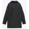 image:imageCHARTOU Womens Insulated Padded Quilted Button Down Shirt Jacket Overcoat with PocketBlack