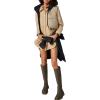 image:imageCHARTOU Womens Insulated Padded Quilted Button Down Shirt Jacket Overcoat with PocketCamel